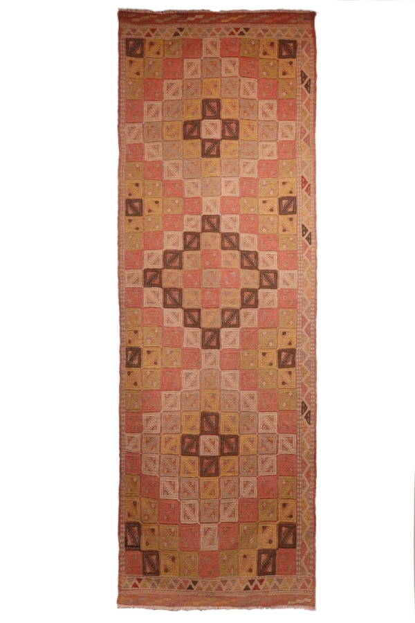 Kilim semi antiguo de Canakkale, Turquía. 275x90 cms - Imagen 2