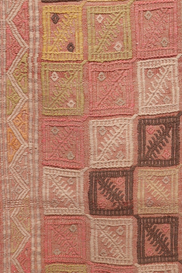 Semi-antique Canakkale kilim from Turkey. 275x90cms - Image 6
