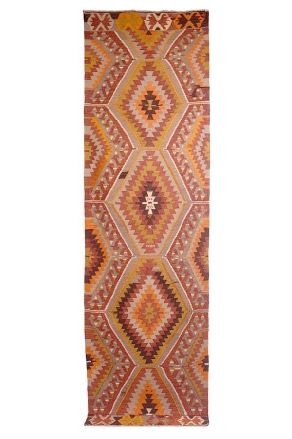 Semi-antique Salihi kilim from Turkey. 300x88 cms - Image 2