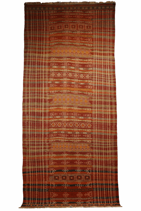 Kilim semi antiguo Baluch de Afganistán. 302x135 cms - Imagen 12