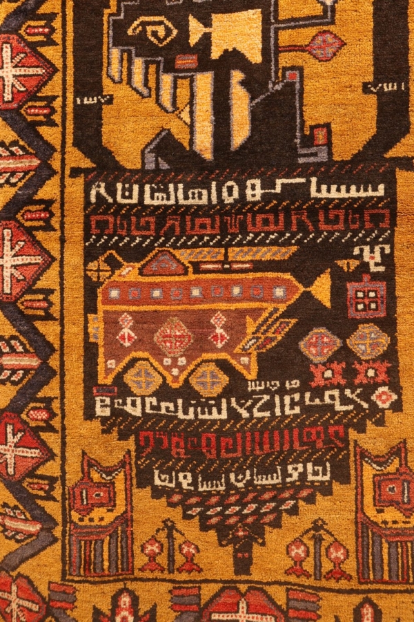 Alfombra de Guerra vintage Baluch, Afganistán. 150x95 cms - Imagen 4