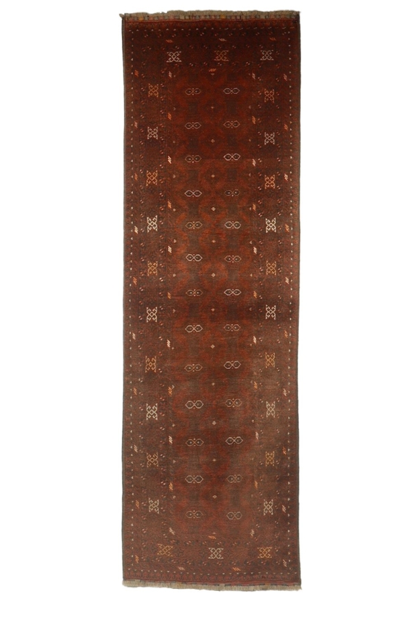 Alfombra vintage turcomana, Afganistán. 280x86 cms - Imagen 2