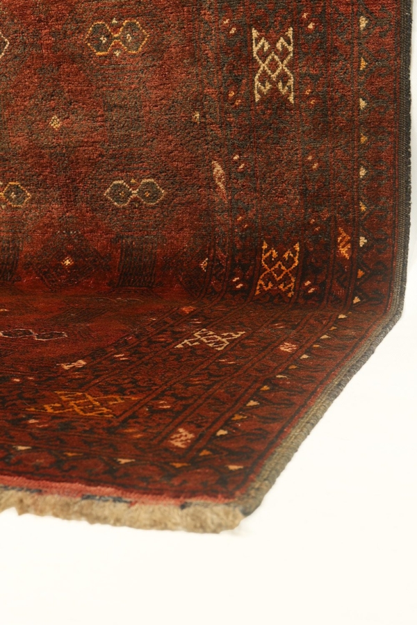 Alfombra vintage turcomana, Afganistán. 280x86 cms - Imagen 6