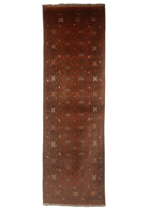 Alfombra vintage turcomana, Afganistán. 280x86 cms - Imagen 7