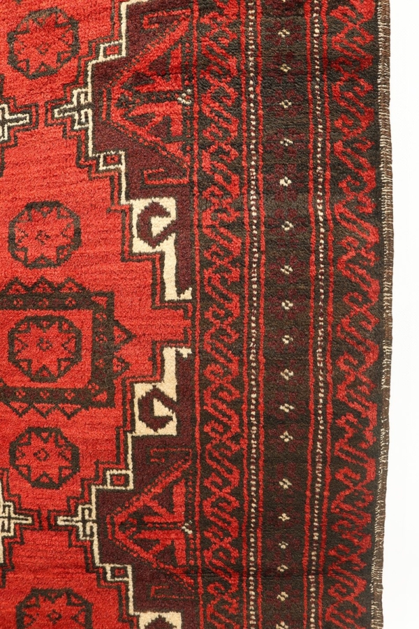 Alfombra semi antigua Baluch, Afganistán. 507x88 cms - Imagen 7