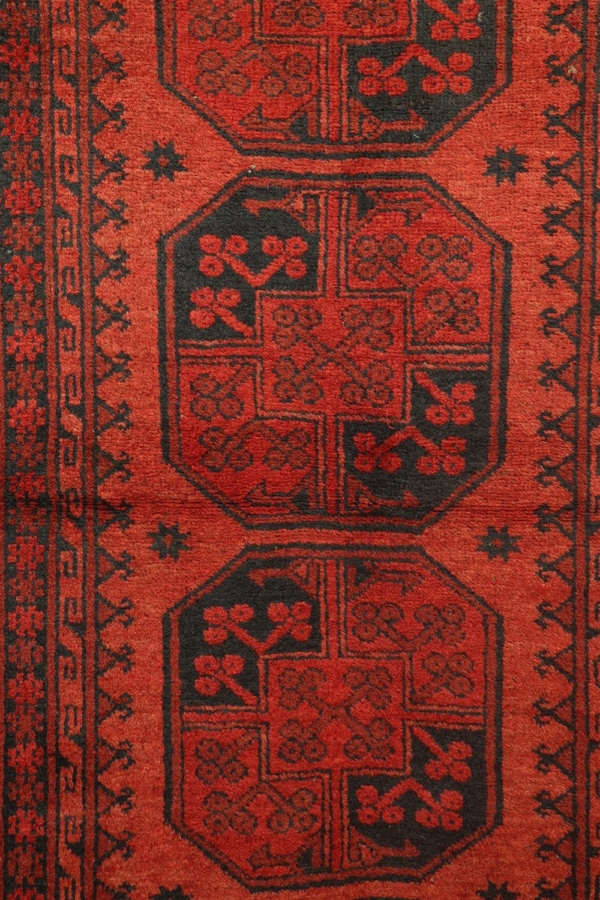 Alfombra semi antigua Turcomana Ersari, Afganistán. 309x95 cms - Imagen 3
