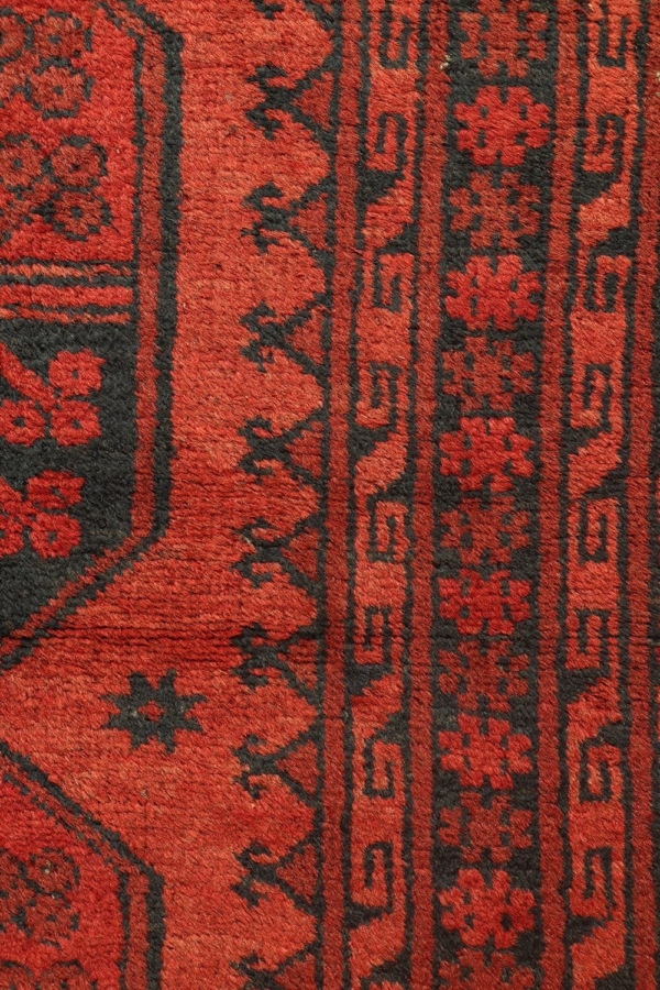 Alfombra semi antigua Turcomana Ersari, Afganistán. 309x95 cms - Imagen 4
