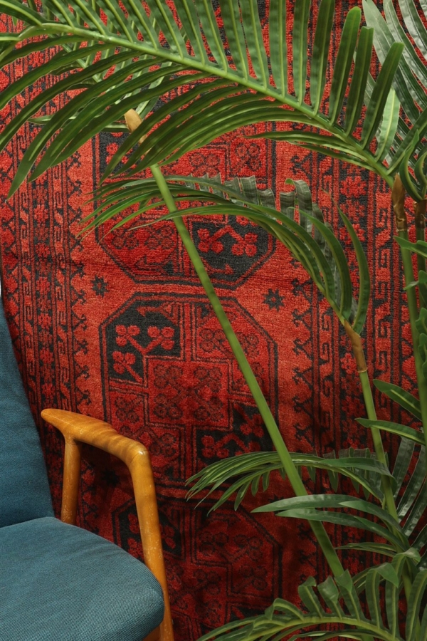 Alfombra semi antigua Turcomana Ersari, Afganistán. 309x95 cms - Imagen 5