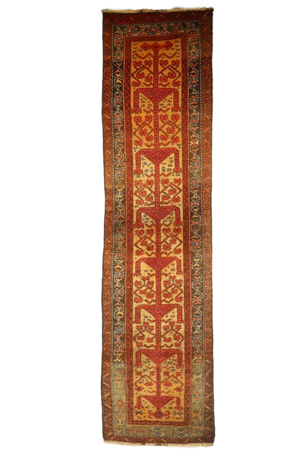 Vintage Baluch rug from Afghanistan. 270x64 cms - Image 2