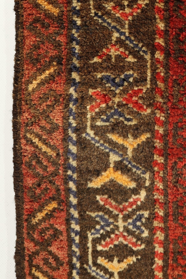 Vintage Baluch rug from Afghanistan. 270x64 cms - Image 5