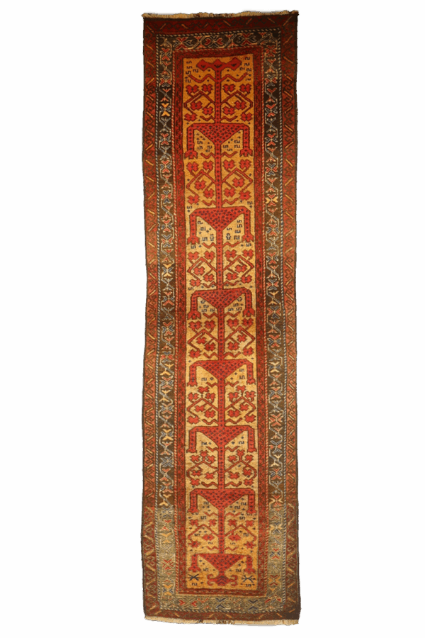 Vintage Baluch rug from Afghanistan. 270x64 cms - Image 8