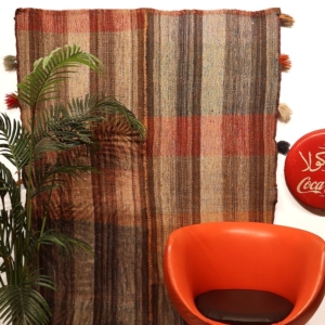 Kilim vintage Qashqai, Irán. 203x136 cms