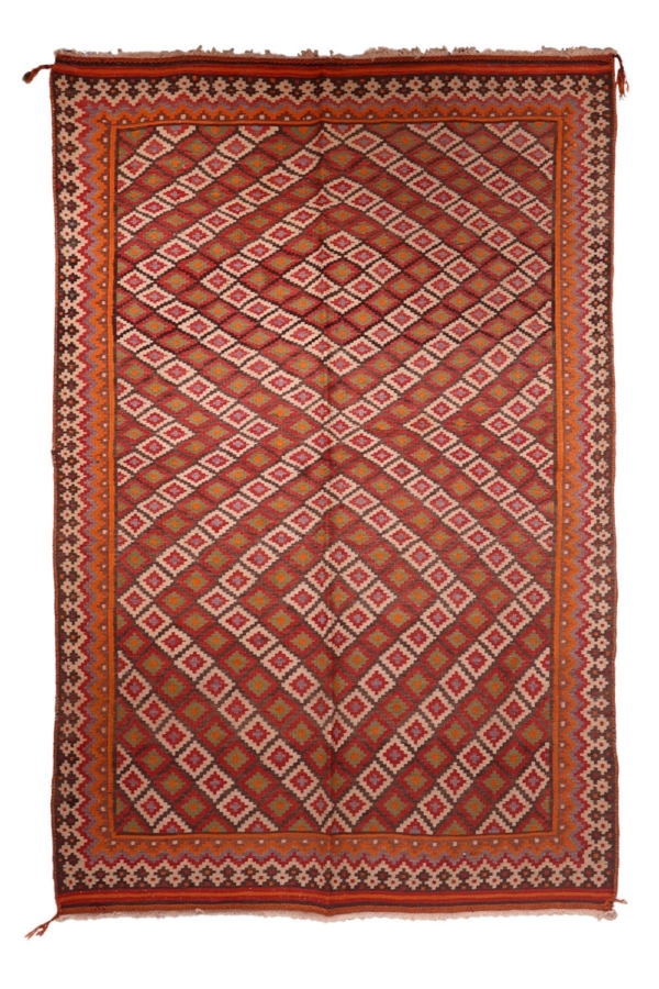 Semi-antique Arab kilim from Shiraz, Iran. 260x173 cms - Image 2