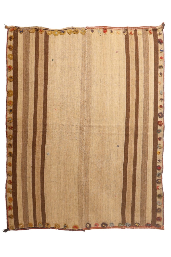Kilim semi antiguo Qashqai, Irán. 193x153 cms - Imagen 2