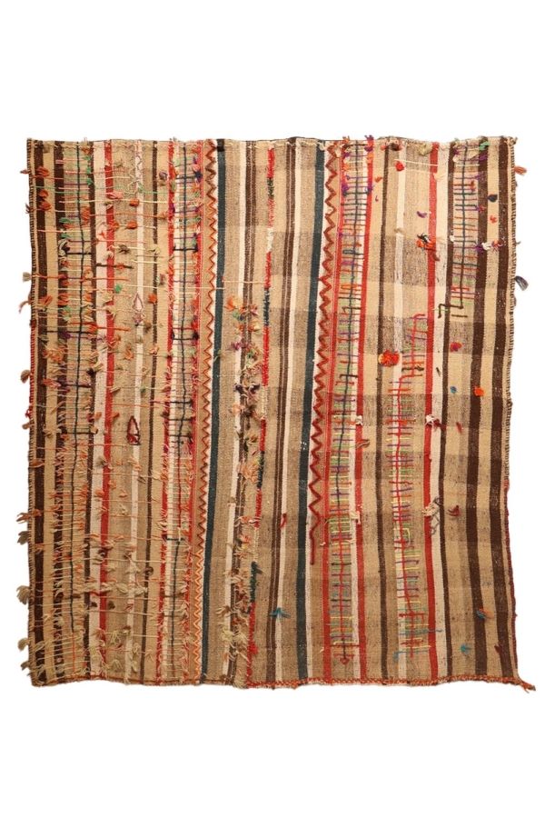 Semi-antique Qashqai kilim from Iran. 178x163 cms - Image 2