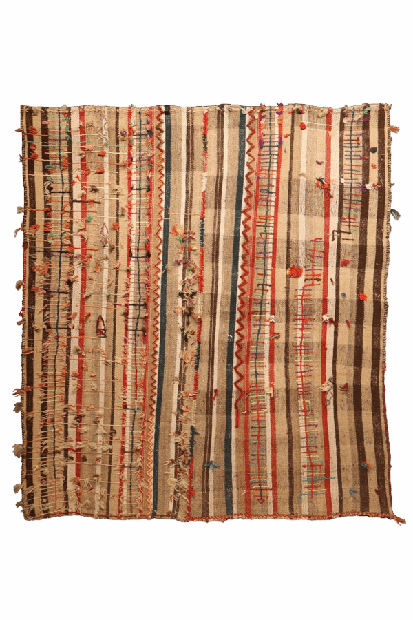 Semi-antique Qashqai kilim from Iran. 178x163 cms - Image 6