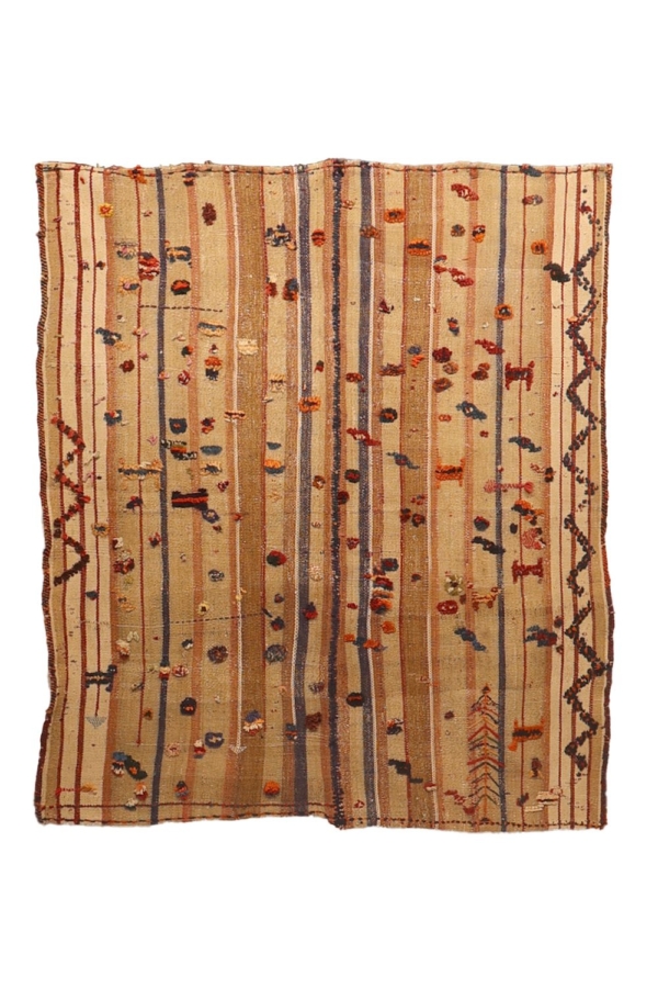 Kilim semi-antiguo Qashqai, Irán. 173x150 cms - Imagen 2