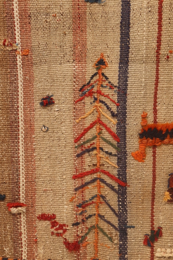 Kilim semi-antiguo Qashqai, Irán. 173x150 cms - Imagen 4