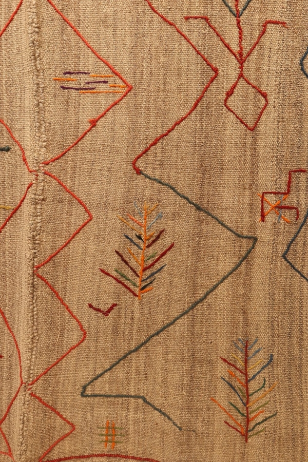 Kilim semi antiguo Qashqai, Irán. 217x124 cms - Imagen 3