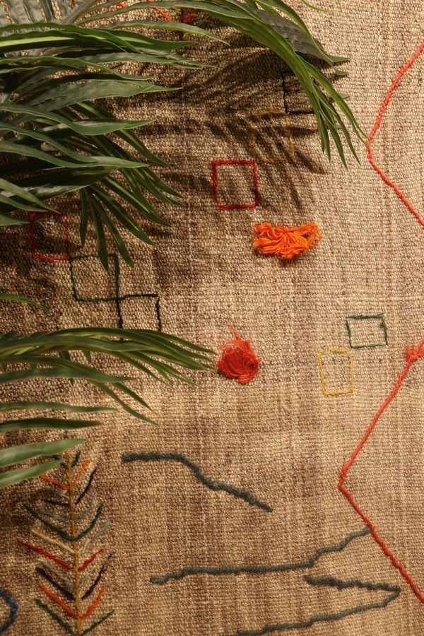 Kilim semi antiguo Qashqai, Irán. 217x124 cms - Imagen 8