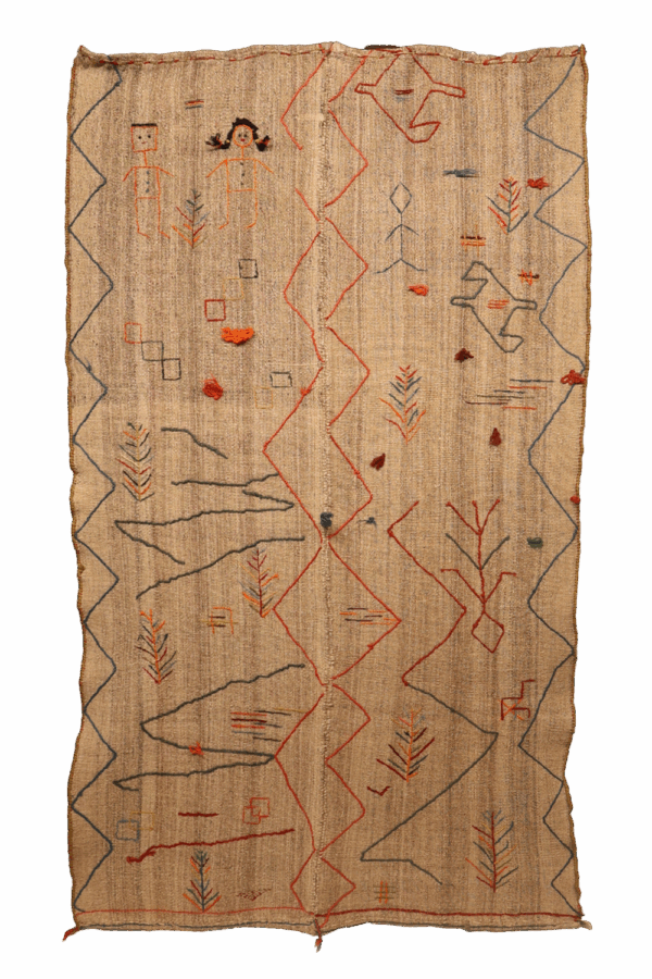 Kilim semi antiguo Qashqai, Irán. 217x124 cms - Imagen 11
