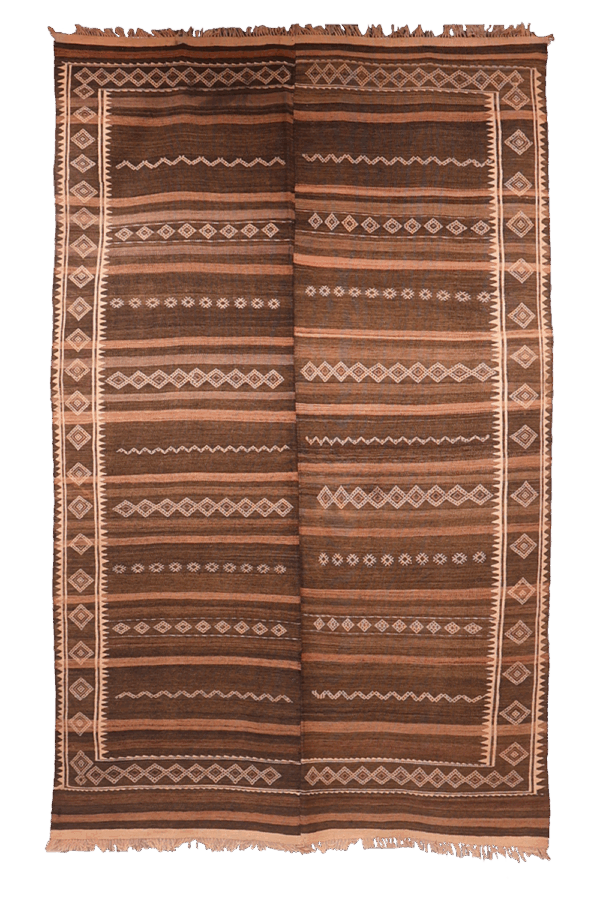 Semi-antique Serkhat Baluch kilim from Iran. 264x159 cms - Image 7