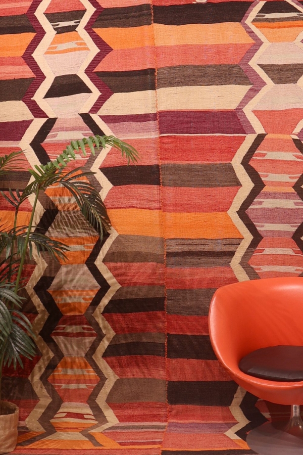 Semi-antique kilim from Dazkiri, Turkey. 270x210 cms - Image 3