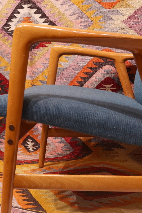 Kilim semi antiguo de Denizli, Turquía. 275x185 cms - Imagen 4
