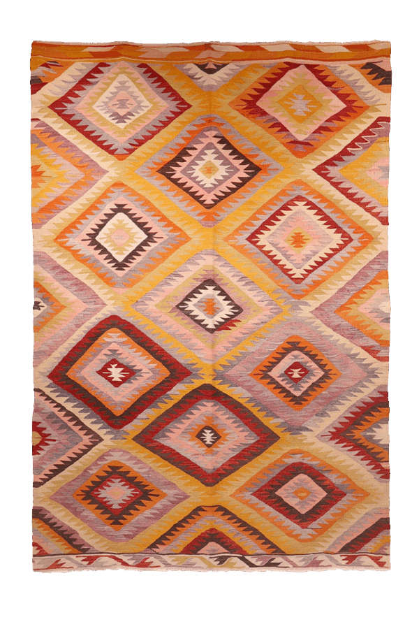 Kilim semi antiguo de Denizli, Turquía. 275x185 cms - Imagen 2