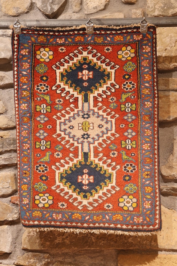 Alfombra vintage de Yamaleh, Irán. 87x59 cms - Imagen 2