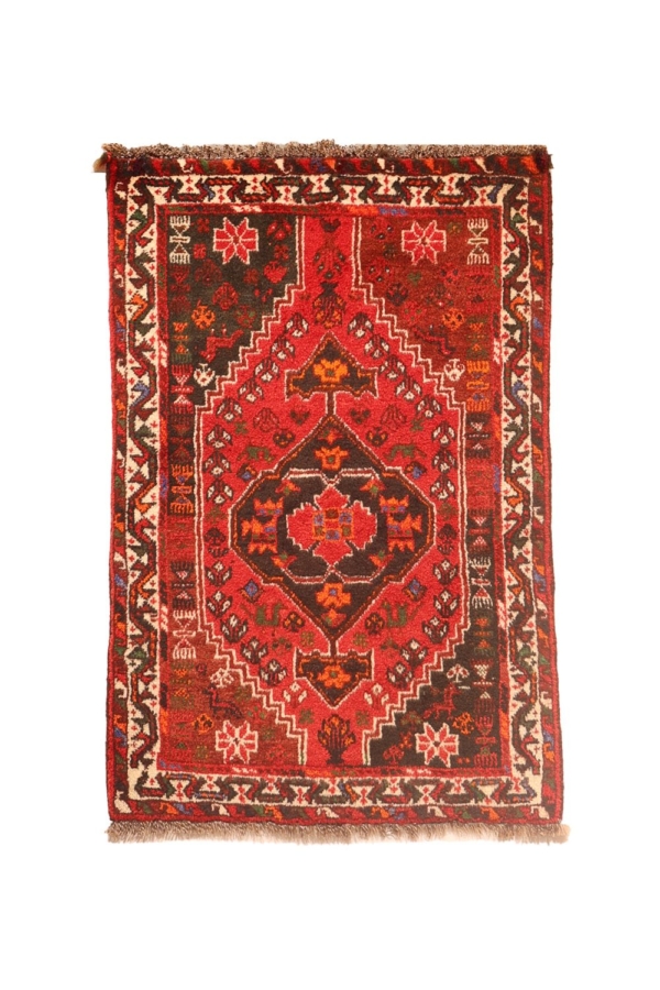 Alfombra vintage de Shiraz, Irán. 123x82 cms - Imagen 2