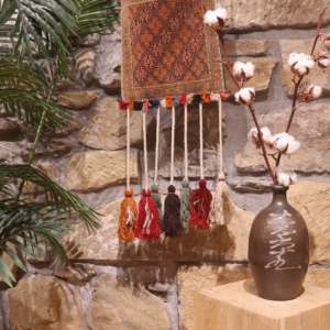 Bolso o chantah vintage Kashkuli, Irán. 34x32 cms