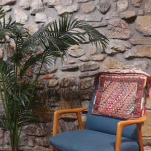 Alforja o khorjin vintage Qashqai, Irán. 90x46 cms