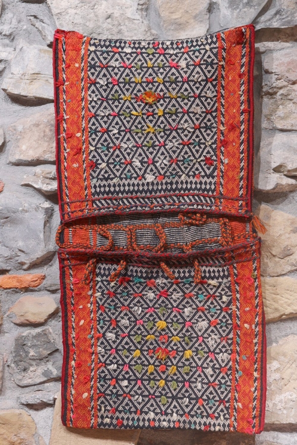 Alforja o khorjin semi antigua Qashqai, Irán. 96x50 cms - Imagen 2