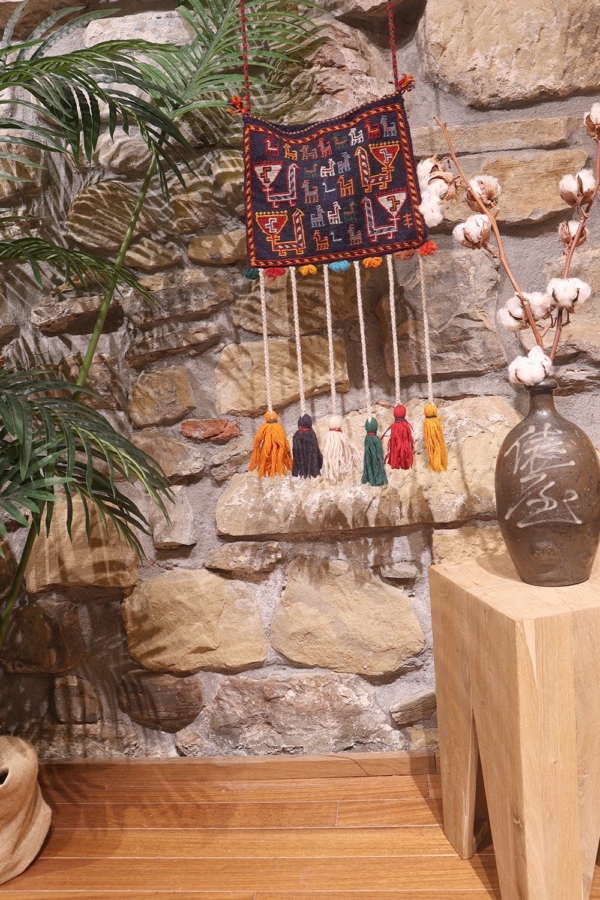 Bolso o chantah vintage Qashqai, Irán. 28x25 cms