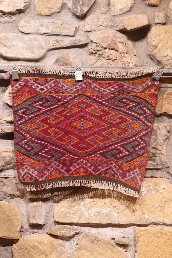 Vintage Kurdish kilim from Iran. 48x64 cms - Image 2