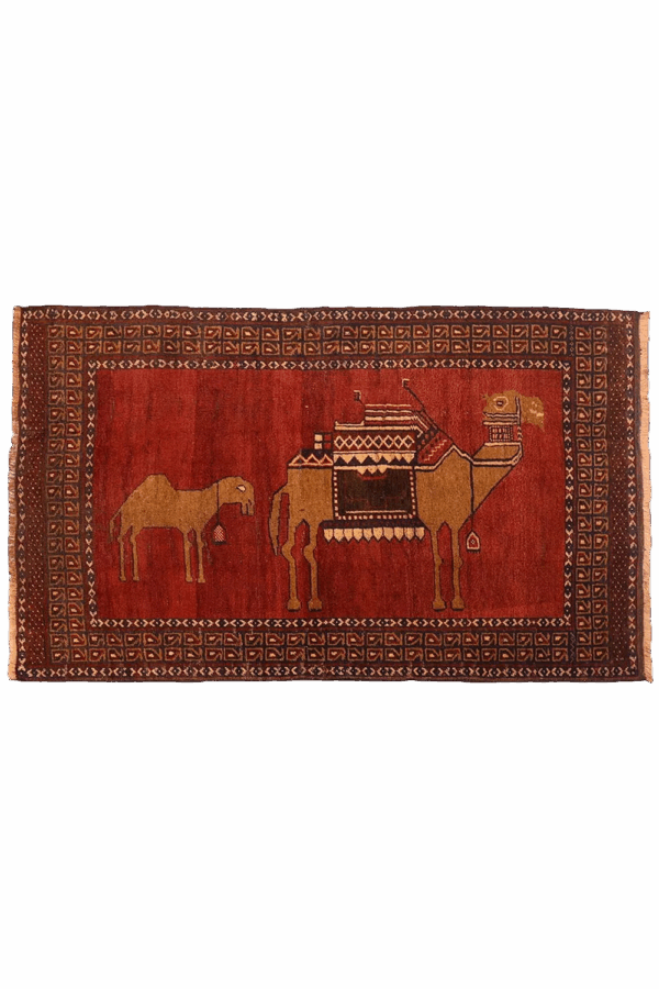 Semi-antique Baluch rug from Afghanistan. 136x86 cms - Image 6