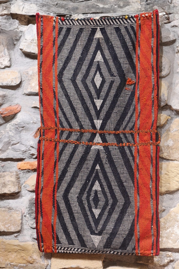 Alforja o khorjin semi antigua Qashqai, Irán. 96x50 cms - Imagen 3