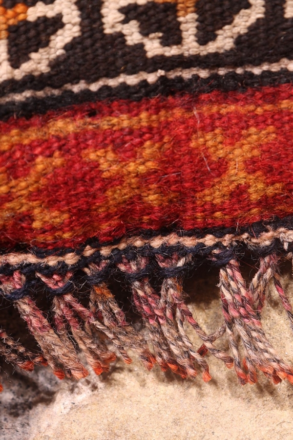 Kilim semi antiguo Qashqai, Irán. 61x65 cms - Imagen 3