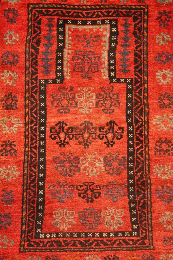 Alfombra de oración vintage, Afganistán. 113x76 cms - Imagen 3