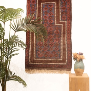 Antique Baluch prayer rug from Afghanistan. 140x80 cms