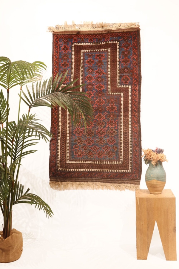 Alfombra Baluch antigua, Afganistán. 140x80 cms