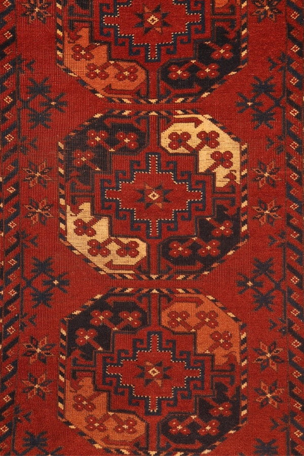 Alfombra antigua Ersari, Turkmenistán. 128x87 cms - Imagen 3