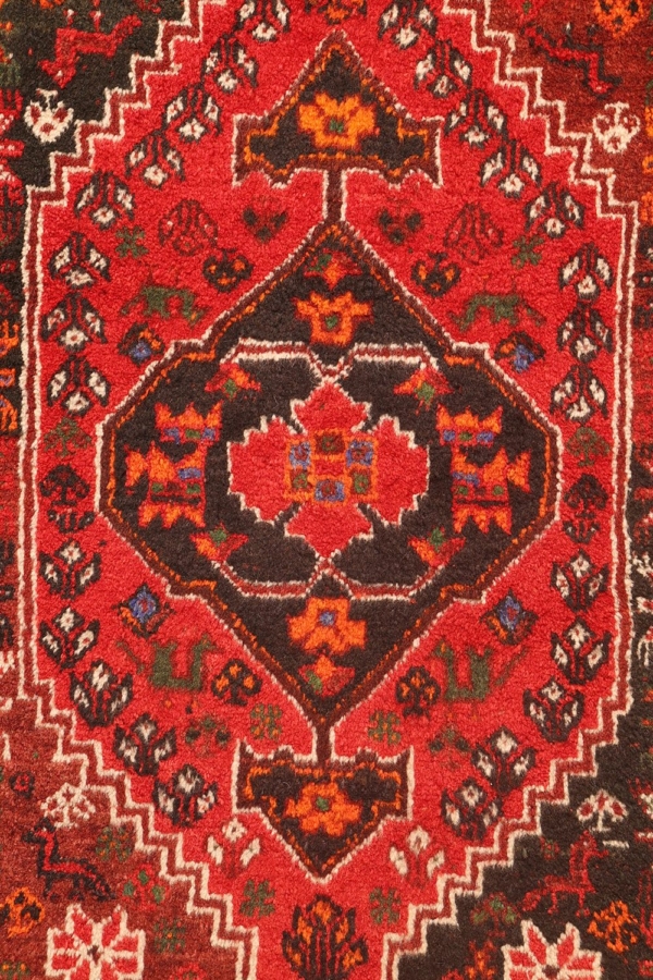 Alfombra vintage de Shiraz, Irán. 123x82 cms - Imagen 3