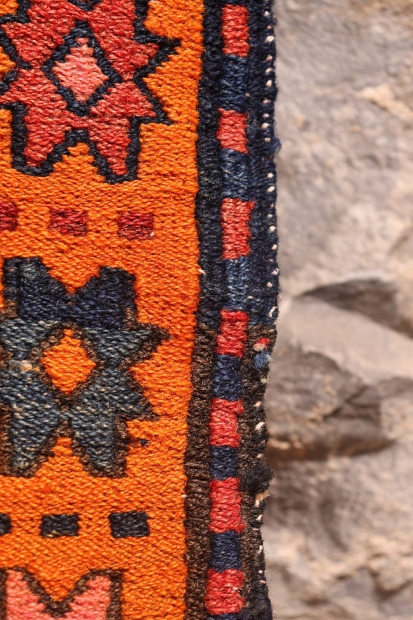 Kilim semi antiguo Kurdo, Irán. 51x49 cms - Imagen 4