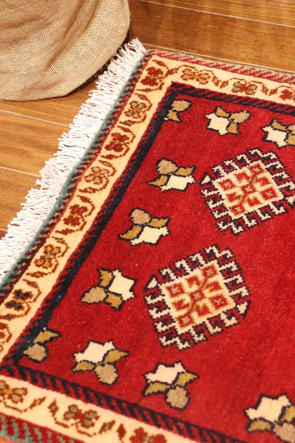 Alfombra vintage Qashqai, Irán. 76x52 cms - Imagen 4