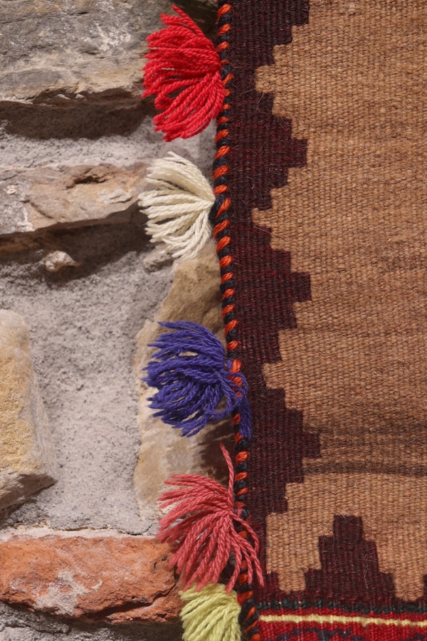 Vintage Qashqai kilim from Iran. 72x42 cms - Image 5