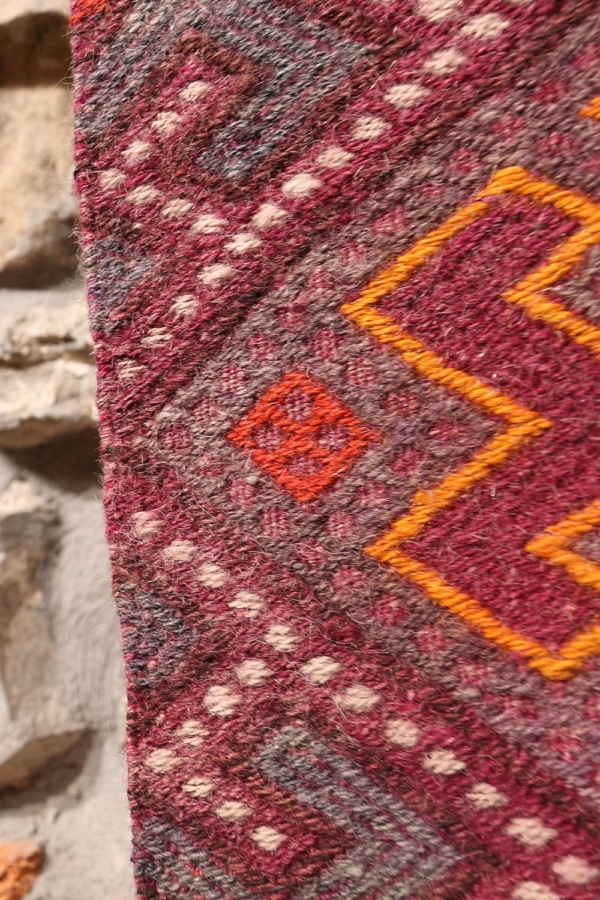 Vintage Kurdish kilim from Iran. 55x56 cms - Image 4