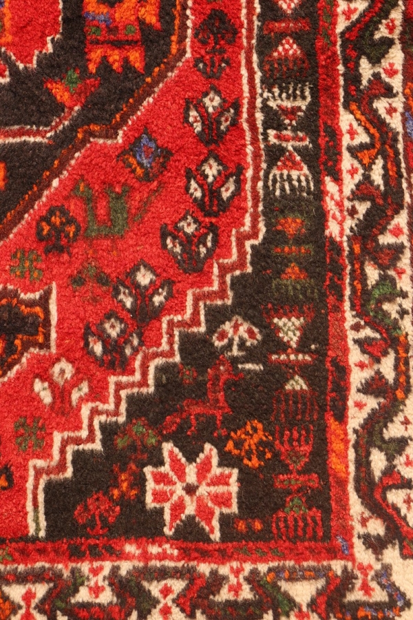 Alfombra vintage de Shiraz, Irán. 123x82 cms - Imagen 5