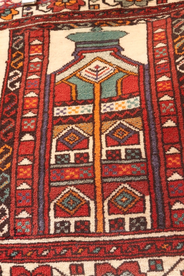 Alfombra de oración vintage Baluch, Irán. 59x72 cms - Imagen 6